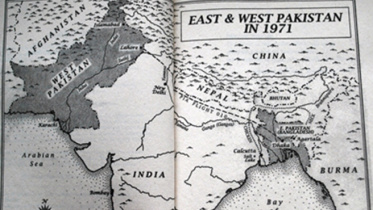 west and east pakistan map