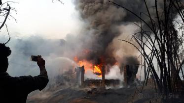 Fire breaks out at ship breaking yard in Chattogram