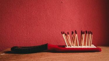 'Fire Brush', a photograph by Redwan Ahmed Araf.jpg