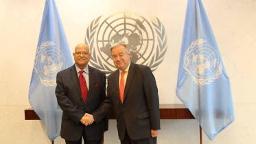 Finance Minister AMA Muhith and United Nations’ Secretary General Antonio Guteress