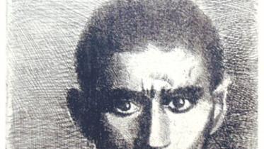 Franz Kafka, etching by Jan Hladík, 1978