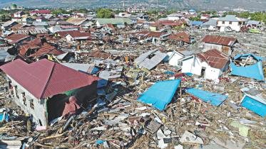 Sulawesi island's earthquake in Indonesia