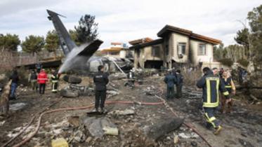 Military cargo plane crashes in iran