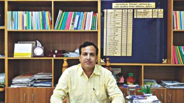 Jashore District Primary Education Officer Sheikh Ohidul Alam at his office