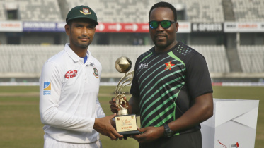 Mahmudullah Riyad and Zimbabwe captain Hamilton Masakadza