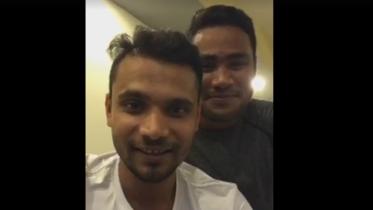 Mashrafe Bin Mortaza and Subashish Roy