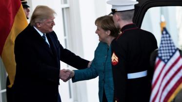 Trump- Merkel meeting