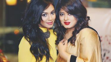 Nushrat Faria and Mousumi