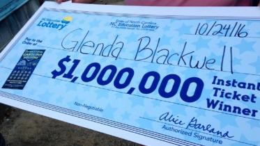 North Carolina woman, lottery, off beat