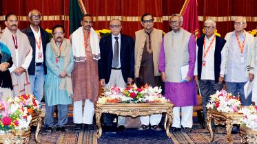 President Abdul Hamid with Workers Party at Bangabhaban