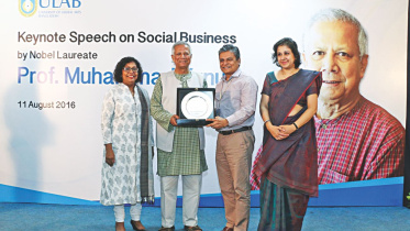 Prof. Muhammad Yunus talks on social business at ULAB