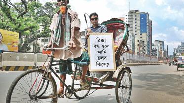 Rickshaw ban on 3 major Dhaka routes