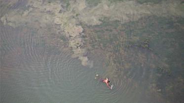 Swimming in the river