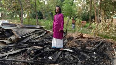 Sylhet Photo Ranesh Thakur's Music Room Torched (2).jpg