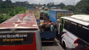 Traffic jam in Bangladesh