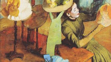 The Millinery Shop by Edgar Degas, 1885, The Art Institute of Chicago.