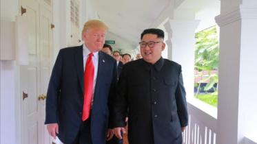 US President Donald Trump and North Korean leader Kim Jong Un