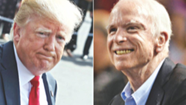 Trump bows to pressure over McCain