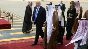 US President Donald Trump in Saudi