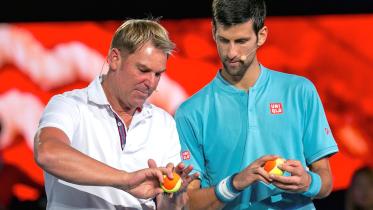 Warne and Djokovic 