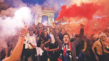 France celebrates semi final win