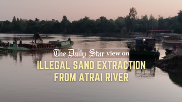 Snad extract at Atrai river illegal