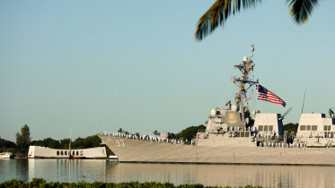 US warship