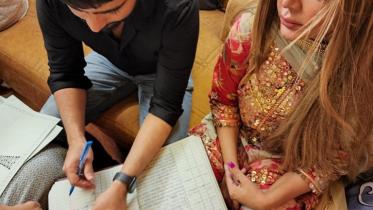 Rakhi sawant and Adil Khan