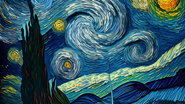 Starry Night Midjourney