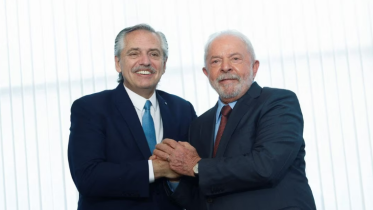 Alberto Fernandez and Luiz Inacio Lula da Silva