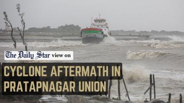 Cyclone aftermath in Pratapnagar Union