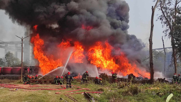 Fire at BIWTA warehouse