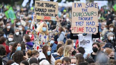 Climate change protest