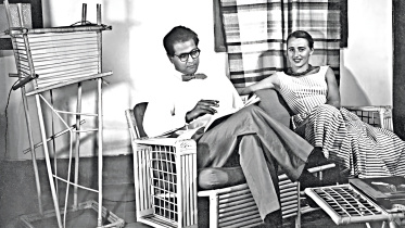 Syed Waliullah with Anne-Marie, 1955