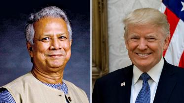 Yunus congratulates Donald Trump on election win