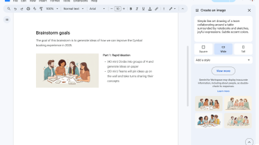 Google docs AI image generator