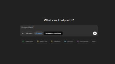 ChatGPT reason button