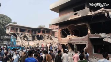 Demolition of Dhanmondi-32 residence