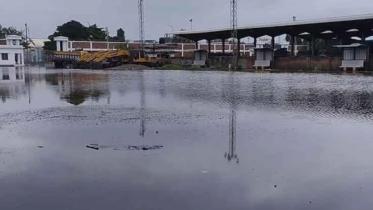 waterlogging at benapole land port