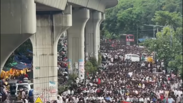 Chhatra Dal protest in Shahbagh