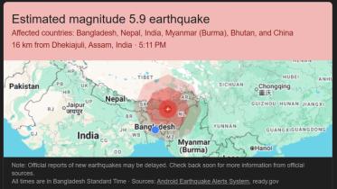 earthquake in Dhaka