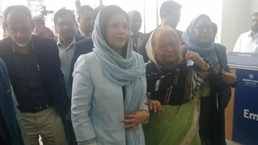 Zubaida Rahman arrives in Dhaka