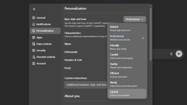 ChatGPT personalization