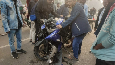 bike and microbus collision on DU.jpg
