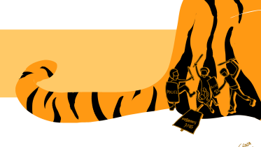 Police brutality on anti-Rampal protest