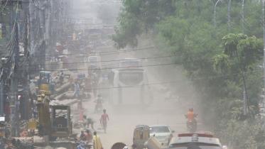 serious dust pollution