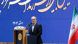 Iranian President Masoud Pezeshkian speaks during a meeting in Tehran, Iran, February 21, 2026. Photo: Reuters