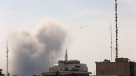 Smoke rises following an explosion, amid the U.S.-Israeli conflict with Iran, in Tehran, Iran, March 7, 2026. Photo: Reuters