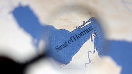 A map showing the Strait of Hormuz is seen in this illustration taken June 22, 2025. Photo: Reuters