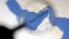 A map showing the Strait of Hormuz is seen in this illustration taken June 22, 2025. Photo: Reuters